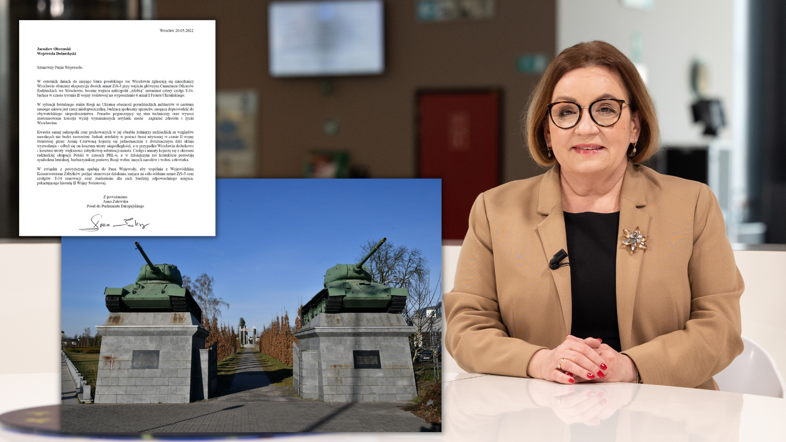 Inicjatywa Europoseł Zalewskiej: Usunąć radzieckie czołgi i armaty z Wrocławia!